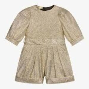 NWT Stella McCartney gold glittery jumpsuit Size 10 (girls)
